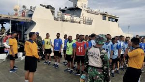 Siswa Dikmaba dan Dikmata TNI AL Satdik 3 Kodiklatal Sorong Laksanakan Samapta Akhir