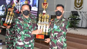 Tim Pesparawi Kodiklatal Raih Juara I Lomba Pesparawi TNI AL Wilayah Timur Tahun 2021