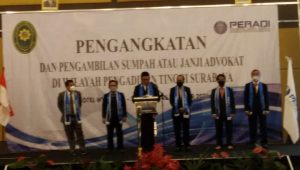 Pelantikan dan Pengambilan Sumpah Anggota Advokat Baru Peradi