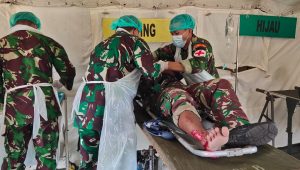 Dua Personel Kogasratgab Terkena Ranjau Saat Pelintasan