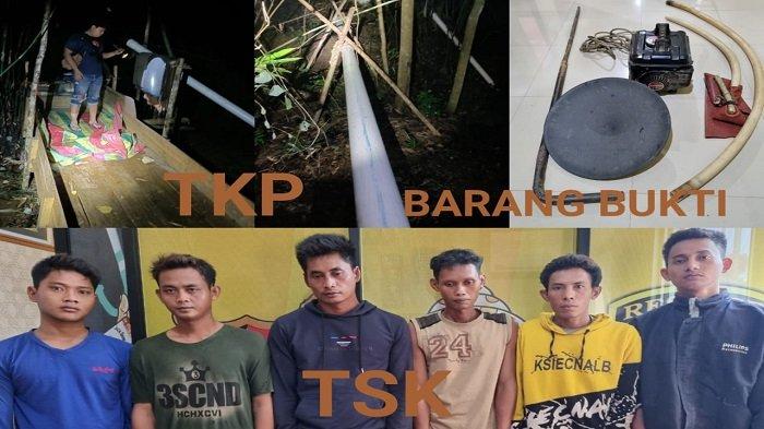 5 Penambang Emas Liar Diamankan Polisi