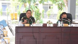 Dankodiklat TNI AL dan Pejabat Utama Terima Paparan Rencana Giat Lattek Siswa di Tiga Pusdik