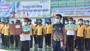 Pimpin Upacara Pembukaan Turnamen Bulu Tangkis Dan Bola Voli, Kapolres Lamongan : Junjung Tinggi Sportivitas