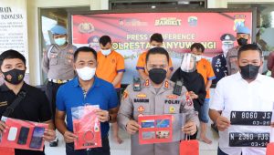 Sindikat Lintas Provinsi Pelaku Pencurian Modus Ganjal Mesin ATM, Diamankan Satreskrim Polresta Banyuwangi