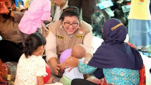 Polri Berikan Dukungan Psikososial Terhadap Warga Terdampak Erupsi Semeru