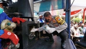 Jelang Nataru Polda Jatim Musnahkan Ribuan Narkoba dan Miras