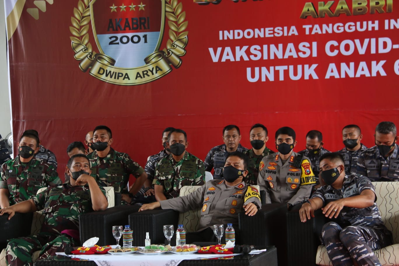 20 Tahun AKABRI 2021, Kapolda Jatim Gelar Vaksin Untuk Anak