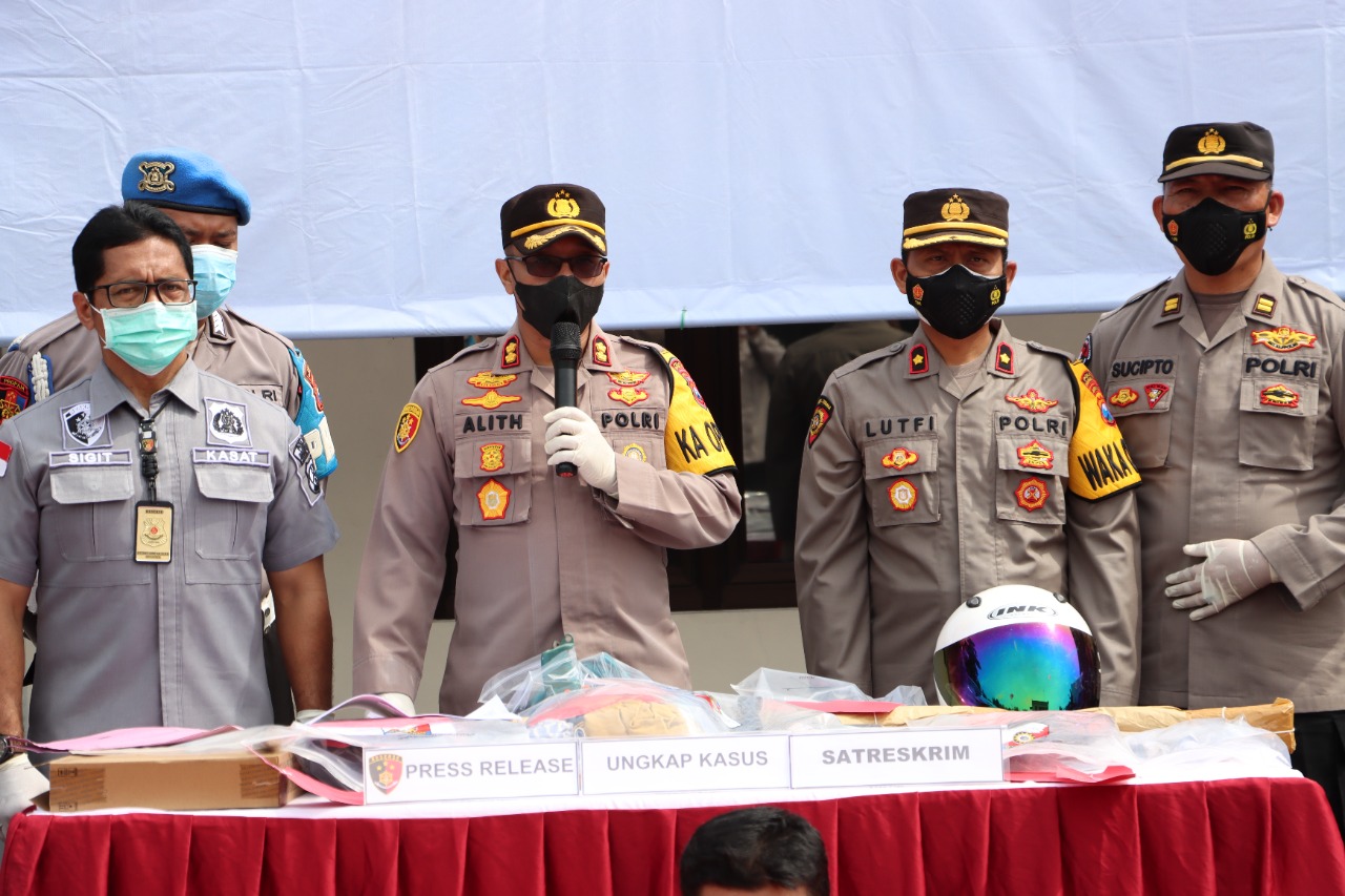 Satreskrim Polres Bangkalan Gelar Ungkap Kasus Selama Tahun 2021
