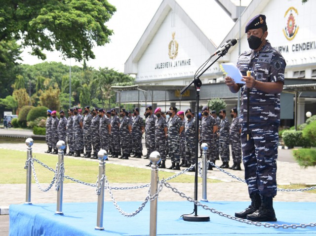 Ada Apa, Ribuan Prajurit Kodiklat TNI AL Apel Khusus