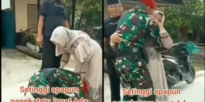 Prajurit Kopassus Sampai Sujud di Kaki Orang ini