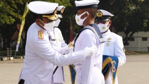 Kelasi Dua Bahari Beriman Siregar Lulusan Terbaik Siswa Dikmata TNI AL Angkatan XLI/1 Puslatdiksarmil Kodiklatal