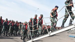 Ratusan Siswa Kodiklat TNI AL Lattek Wira Jala Yudha Melaksanakan Latihan