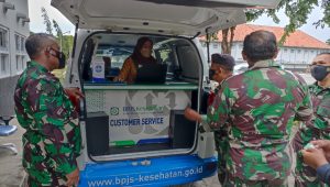 Prajurit Kodikopsla Kodiklat TNI AL Terima Sosialisasi Program JKN – KIS