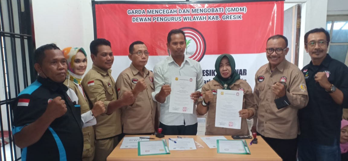 Peresmian Sekertariat Gresik Bersinar DPW Kabupaten Gresik, menggandeng Rumah rehabilitasi NAPZA
