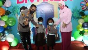 Pertama Kali, Polres Bangkalan Gelar Vaksinasi Merdeka Anak dan Targetkan 250 Dosis Dalam Sehari