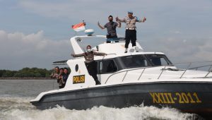 Patroli Perairan Polresta Tangerang, Amankan Objek Vital PLTU