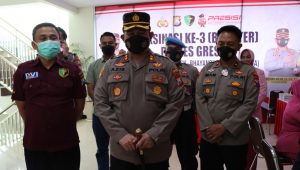 Ratusan Personel Polres Gresik Terima Vaksinasi Booster