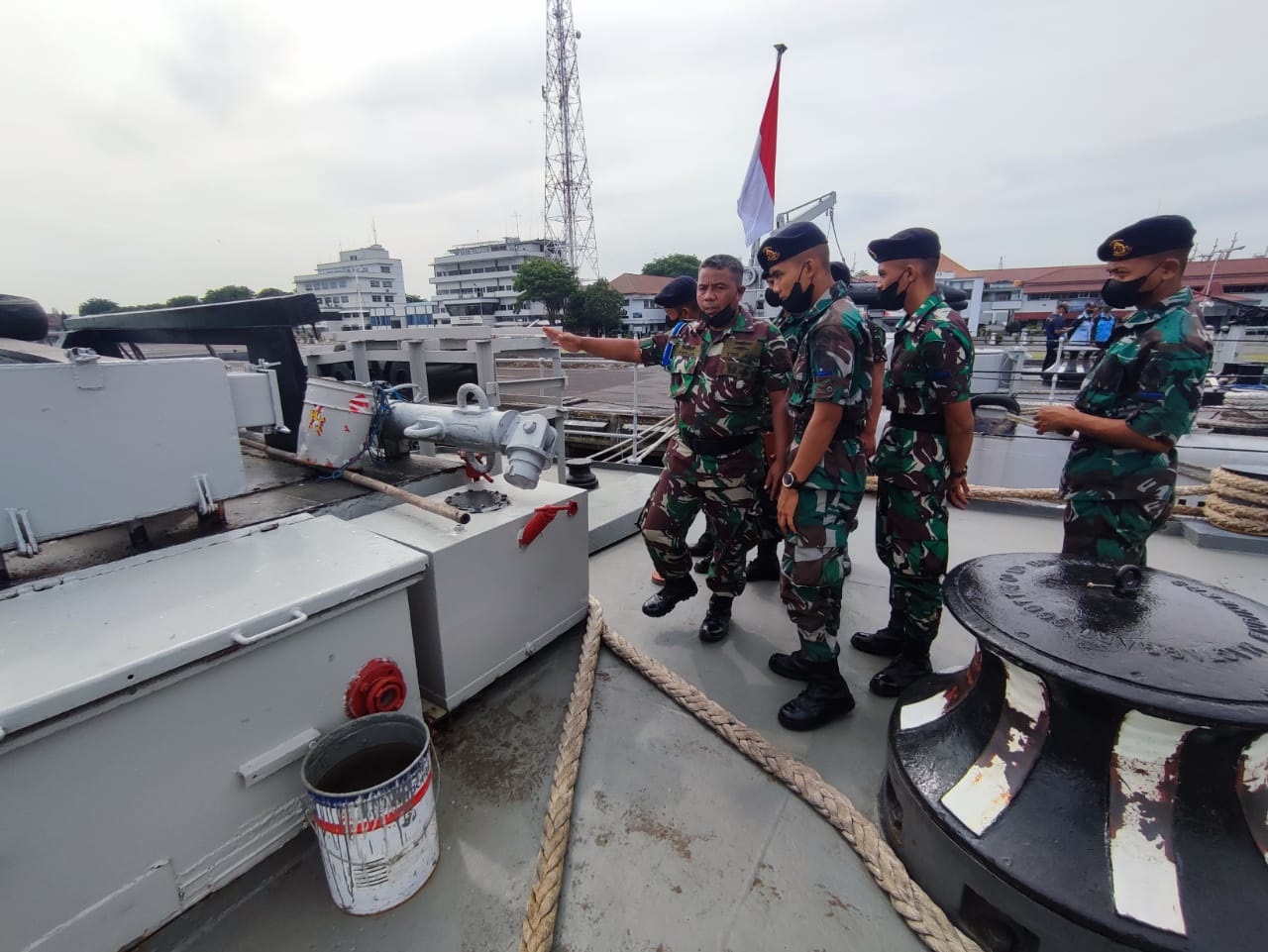 Siswa Dikmata Senavbah Kodiklat TNI AL Lattek di KRI I Gusti Ngurah Rai-332