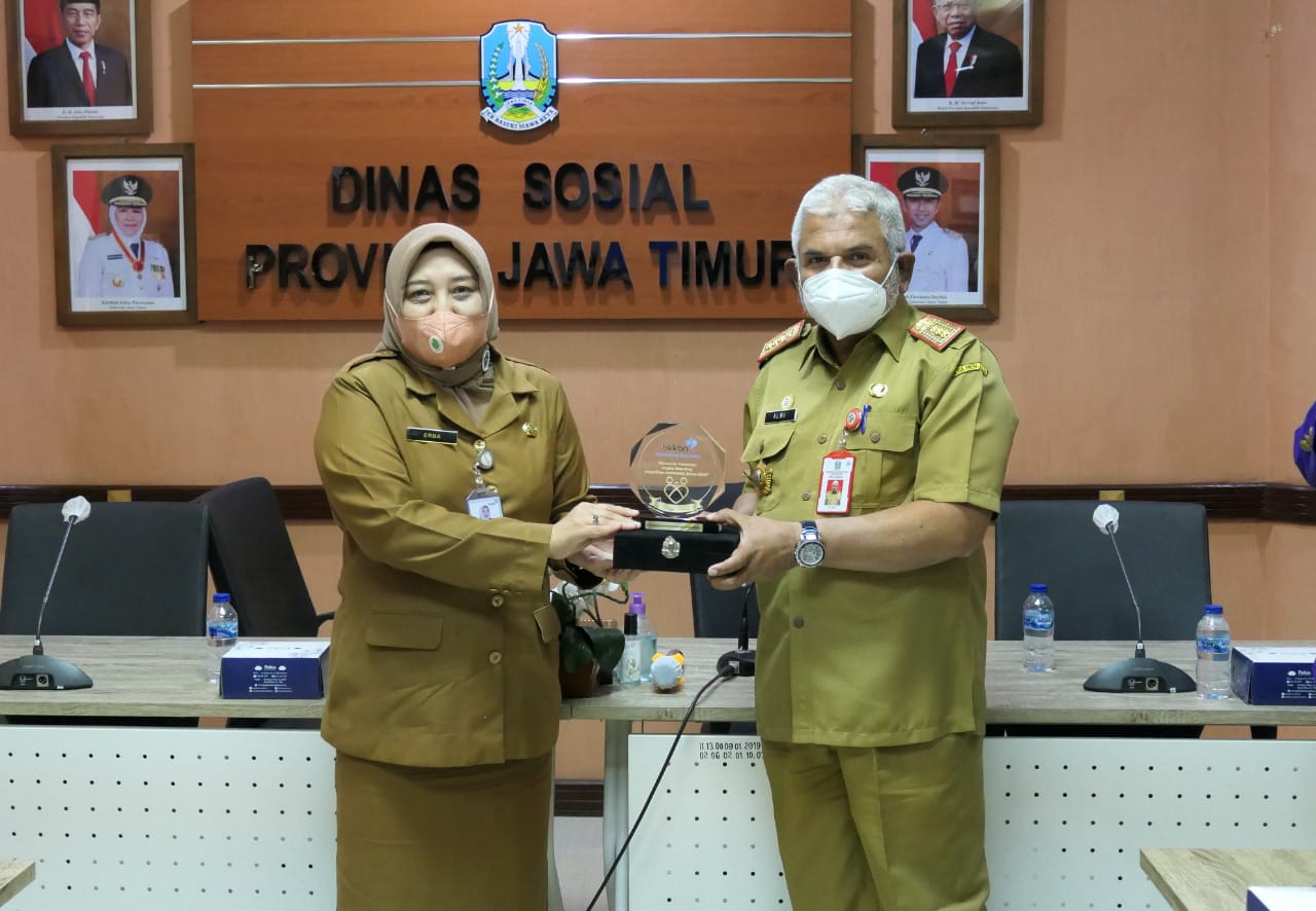Perwakilan BKKBN Jatim Sinergikan Program”BANGGA KENCANA” Dengan Dinsos Provinsi Jatim
