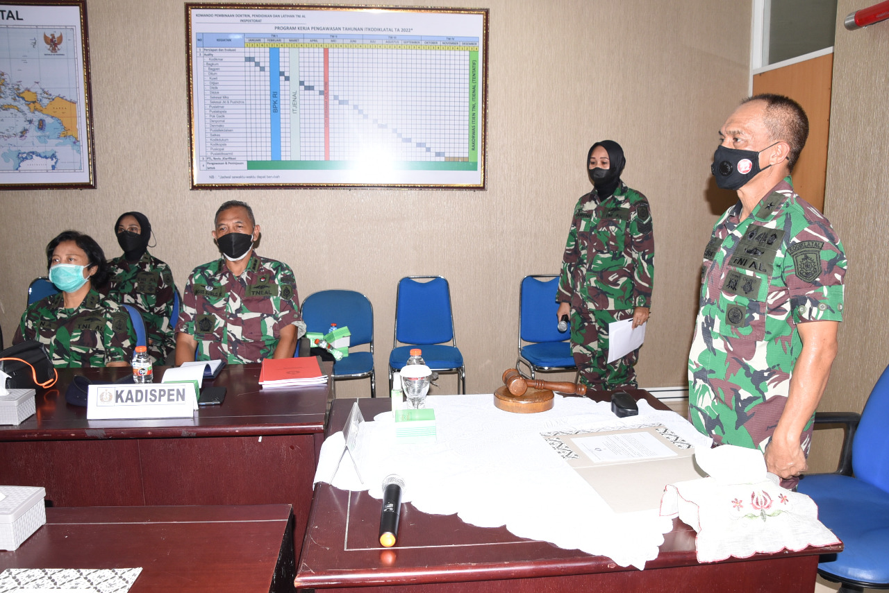 Inspektorat Kodiklatal Laksanakan Wasrik di Dispen dan Bakum