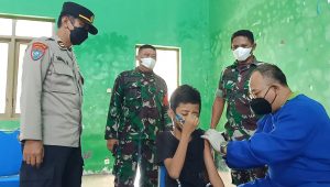 Sasar Warga Pelosok Desa, Polres Kedri Kota Gencarkan  Vaksinasi Anak  dan Boster