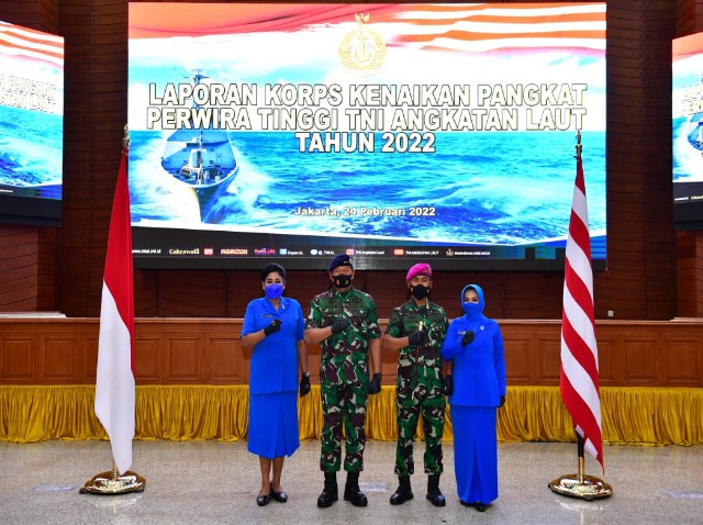 Dankodiklatal Letjen TNI (Mar) Suhartono Laksanakan Laporan Kenkat Kepada Kasal