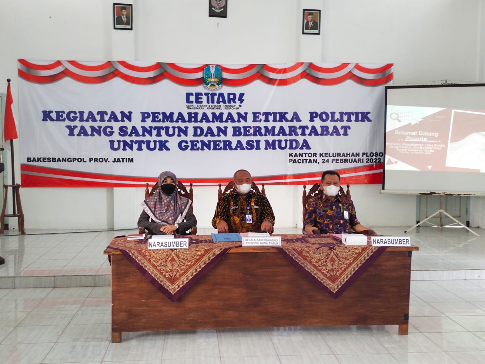 Bakesbangpol Provinsi Jatim Gelar Kegiatan Pemahaman Etika Politik Yang Santun Untuk Generasi Muda