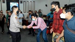 Kebersamaan Dengan Insan Media Pokja Polrestabes Surabaya