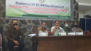 Sosialisasi Program PTSL di Desa Driyorejo Gresik