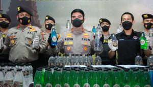 Jelang Ramadhan, 430 Miras Ilegal Berhasil Amankan Polresta Mojokerto 