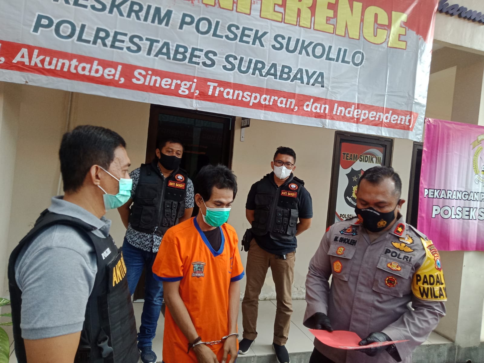 Pria Pengedar Sabu Asal Omben Madura Ditangkap Polsek Sukolilo
