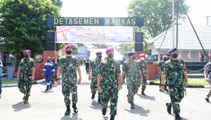 Dankodiklatal Kunjungan Kerja Ke Lantamal VI dan Tinjau Satdik – 2 Makassar