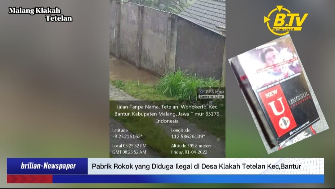 Pabrik Rokok Tanpa Pita Cukai Menjamur di Malang Selatan