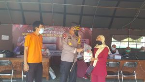 Sukseskan Herd Immunity Polres Pamekasan Gelar Vaksinasi Terpadu