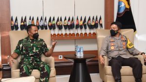 Dankodiklatal Laksanakan Kunjungan Kerja ke Kapolda Jatim
