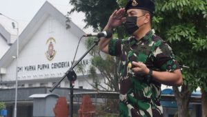 Apel Gabungan, PGS Danpuslatopsla Imbau Prajurit Kodiklatal Tetap Jaga Prokes Saat Cuti Bersama Lebaran 2022