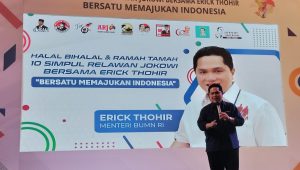 Gelar Halal Bihalal, Erick Thohir dapat Dukungan Relawan Jokowi Maju di Pilpres 2024