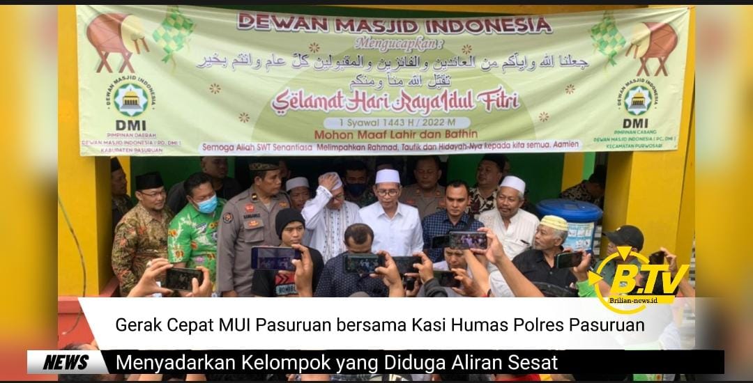 Gerak Cepat MUI Pasuruan Bersama Kasi Humas Polres Pasuruan Menyadarkan Kelompok yang Diduga Aliran Sesat