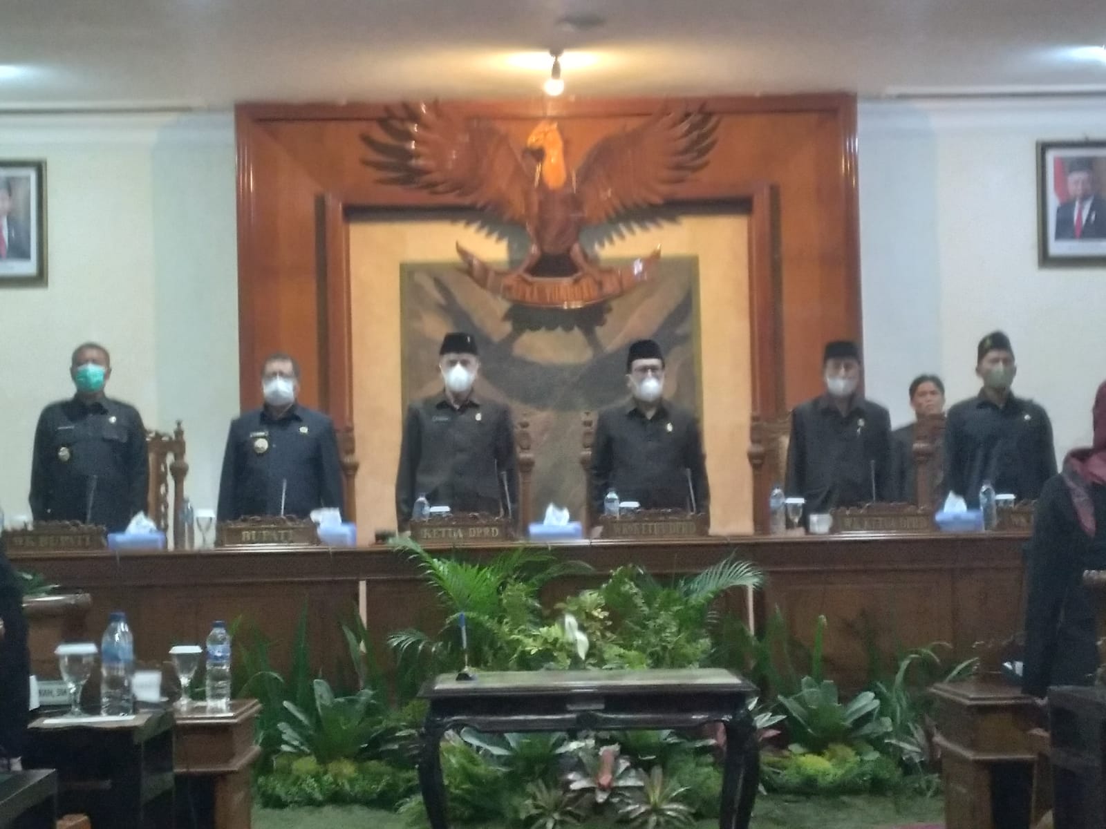 Rapat Paripurna Penyampaian Ranperda Pertanggungjawaban Pelaksanaan APBD 2021 dan Persetujuan Ranperda Parkir Serta PBG