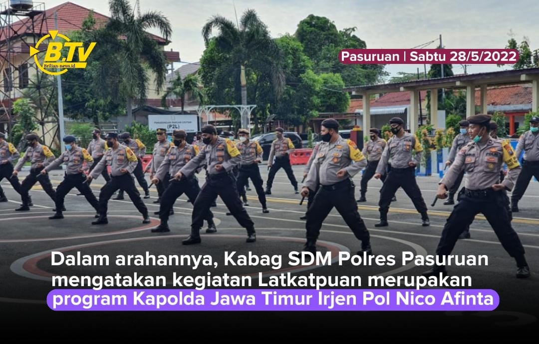 Tingkatkan Kemampuan Bhabinkamtibmas, Sat Binmas Polres Pasuruan Gelar Latihan Bersama