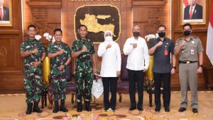 Wujudkan Sinergi, Dankodiklatal Silaturahmi Ke Gubernur Jatimb