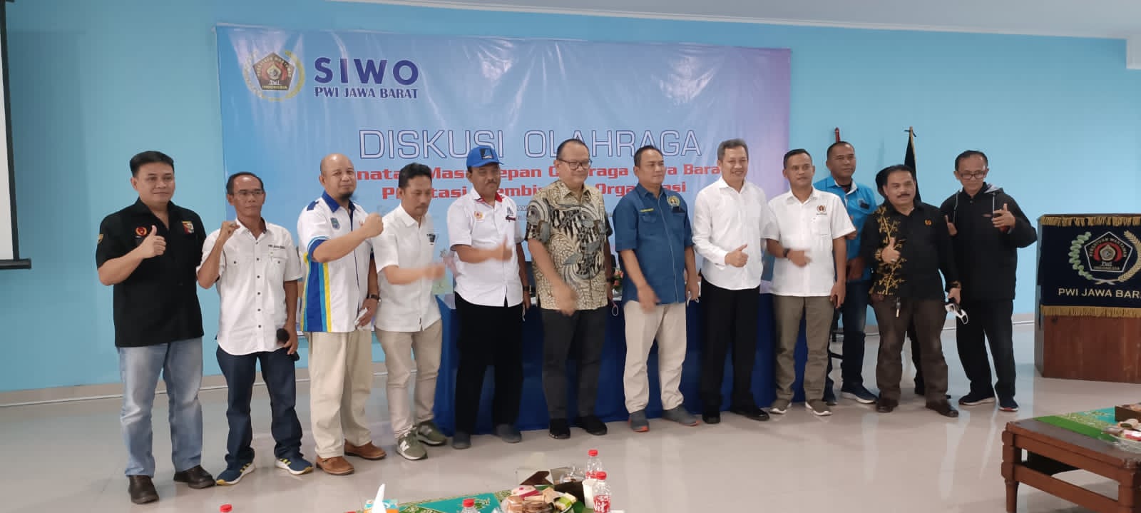 Target Hattrick Juara PON, Ketum KONI Diskusi Bersama Siwo PWI Jawa Barat