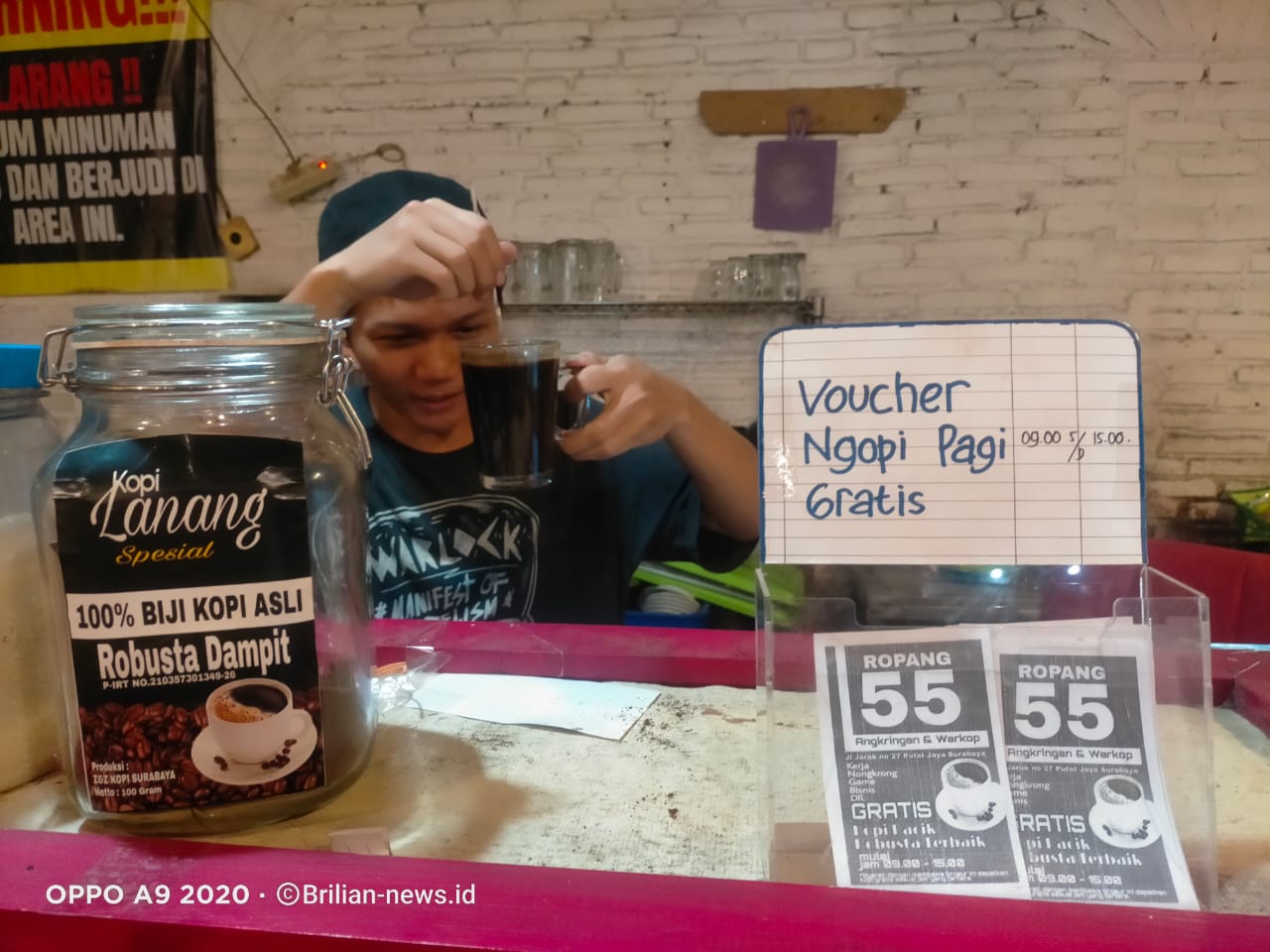 Warkop Seket Limo Sediakan Kopi Gratis, Gak Percaya Ya Udah
