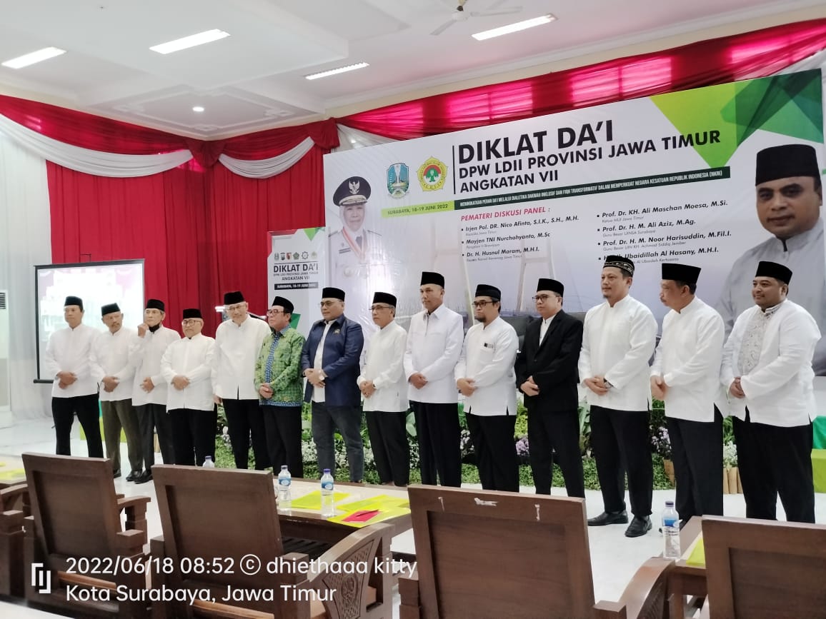 LDII Jatim Gelar Diklat DA’I Ketujuh Dengan Tema Meningkatkan Peran Da’i