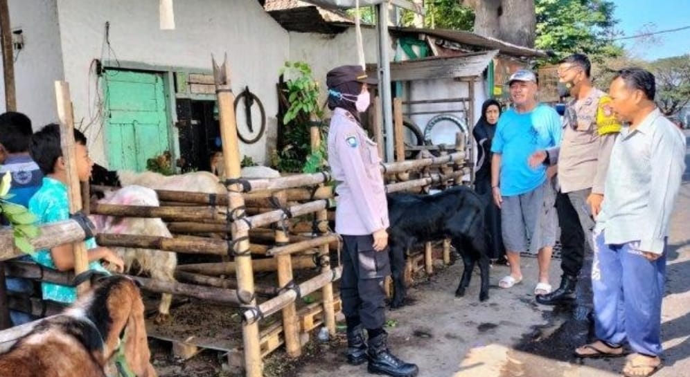 Jelang Idul Adha, Polresta Malang Kota Gencarkan Penyuluhan Waspada PMK Kepada Pedagang Hewan Kurban