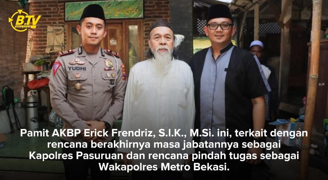 Akhiri Masa Jabatan, Kapolres Pasuruan Pamit ke Tokoh Agama Pondok Pesantren