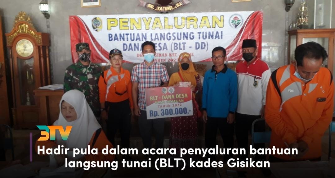 Pemdes Gisikan Salurkan BLT-DD Bulan Juli, Agustus, September Tahun 2022