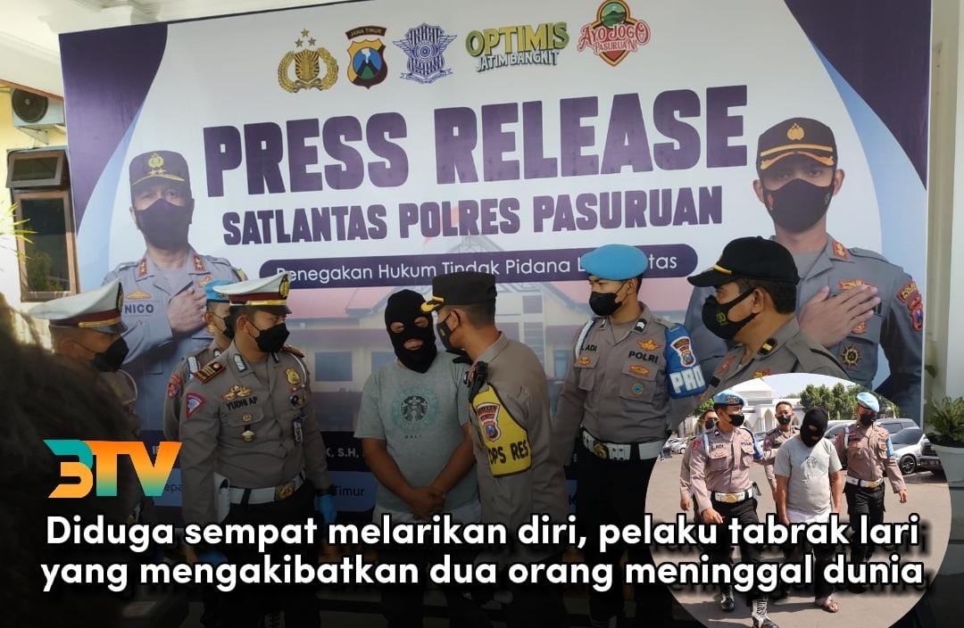 Satlantas Polres Pasuruan Berhasil Menangkap Pelaku Tabrak Lari