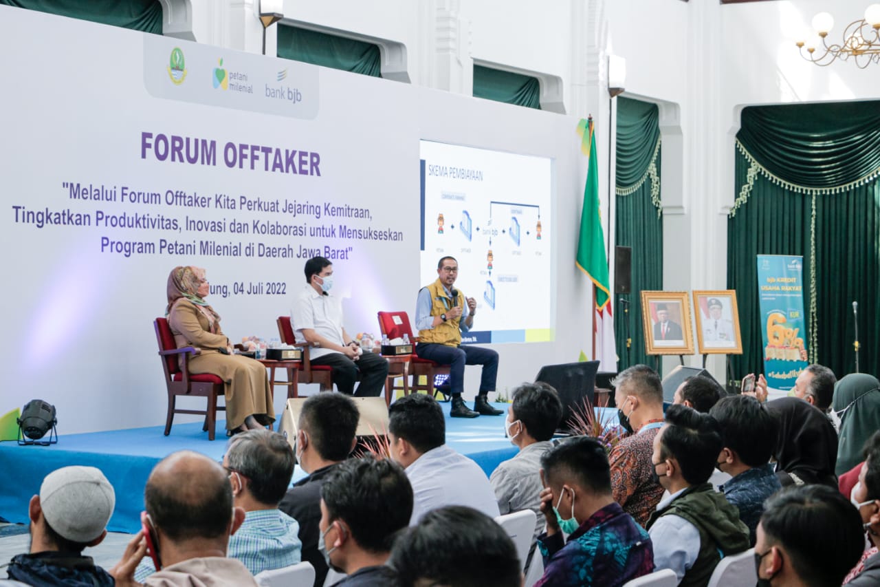 Dukung Terus Petani Milenial, bank bjb dan Pemprov Jabar Gelar Forum Offtaker