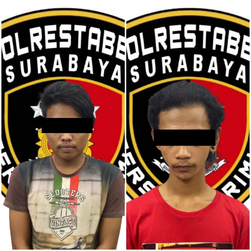 Dua Pelaku Begal Keok Ditangan Tim Jatanras Polrestabes Surabaya